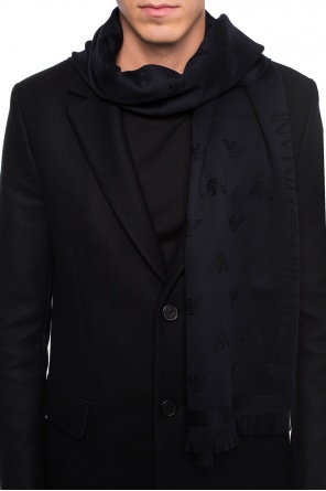 Scarf with an embroidered logo, zdjęcie 2 Scarf with an embroidered logo od Emporio Armani